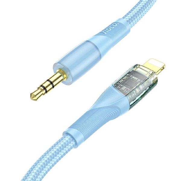 Hoco Aux to Lightning Cable - 1M (Black)