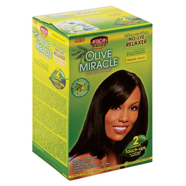 African Pride - No Lye Relaxer Regular - 2 Application