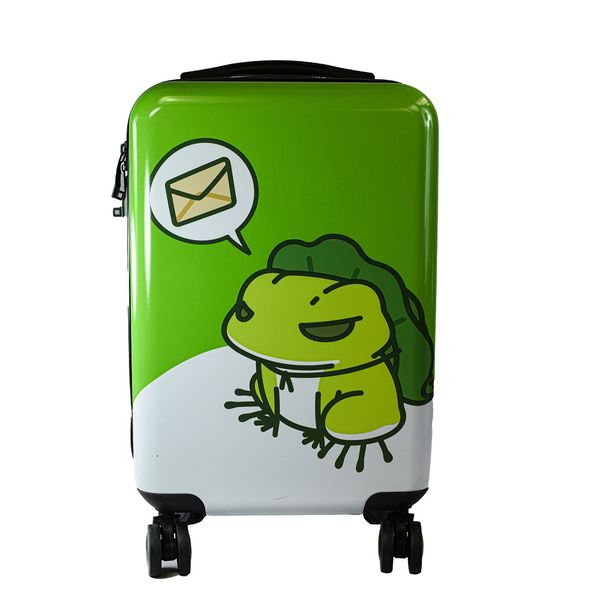 Children Rolling Luggage TSA Lockable Boarding Case-Fighter Frog 24 Inch/ 61 cm Large