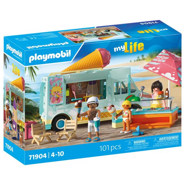 Playmobil Vacation on the Beach Ice Cream Truck with Surf Shop - 101 Piece