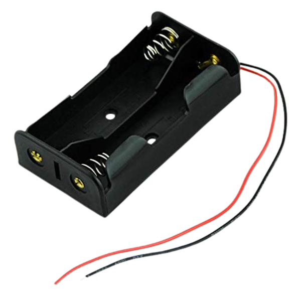 2 x AAA Battery Holder with Wire Leads &amp; Double-Sided Tape - BH2AAAW
