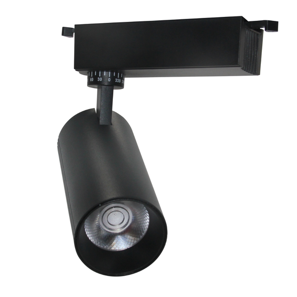 Black 15W LED Track Rail Spotlight Including Lamp - TL001BK
