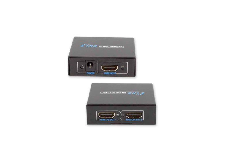 1 to 2 HDMI Splitter Adapter Converter for HDTV, 3D, TV, PC Computer Laptop