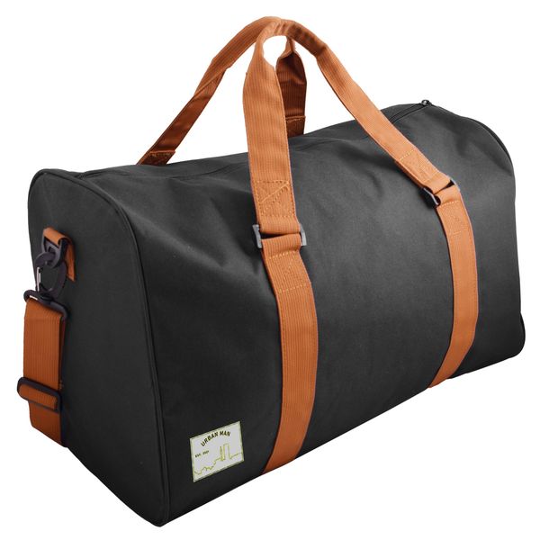 Urban Man Flex Canvas Weekender - Black &amp; Tan