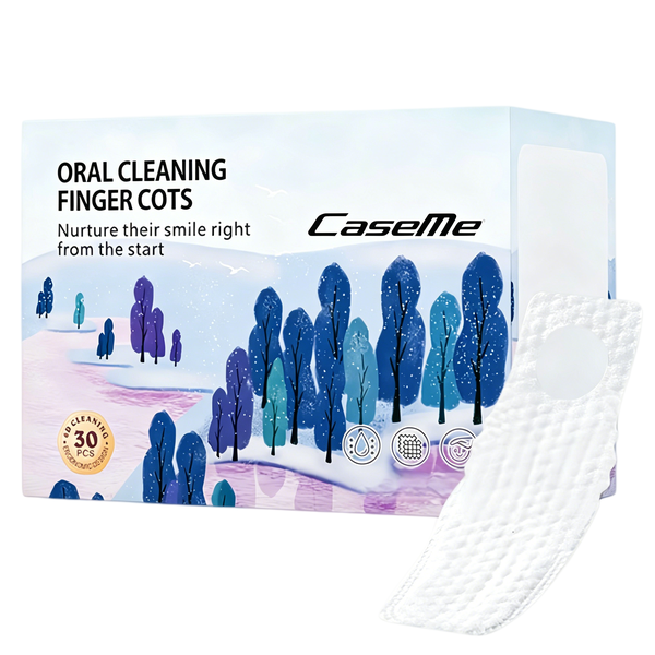 Caseme 30Count Baby Tongue Cleaner&amp;Oral Teeth Finger Toothbrush for Newborn