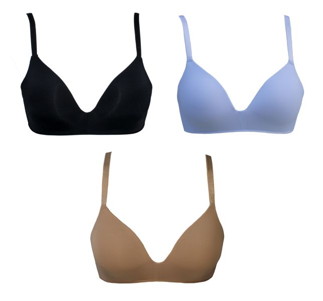 T-Shirt Bra Seamless Padded Wire Free Bra Pack of 3