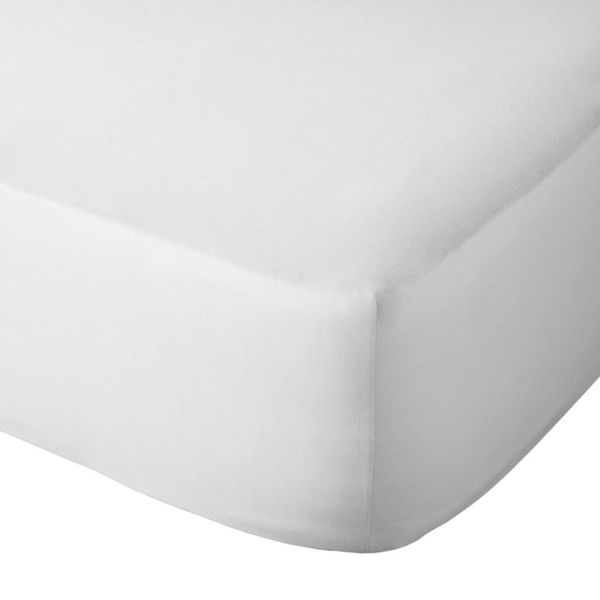 Sheraton 200TC 100% Cotton Percale Fitted Sheet – White