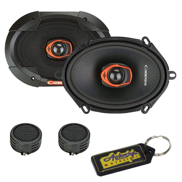 Cadence 7×10" 180watts 70RMS 4-Way Speakers &amp; Evo Tweeters &amp; Gel Key Holder