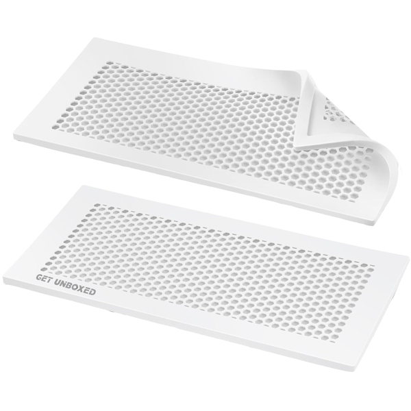 GET UNBOXED 2Pcs Baby Proof Vent Cover Floor Air Vent Cover-White