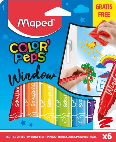 Maped Window Felt Tips +Cloth 6's
