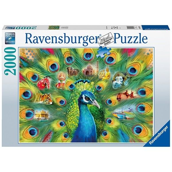 Ravensburger 2000-Piece Puzzles Land Of The Peacock