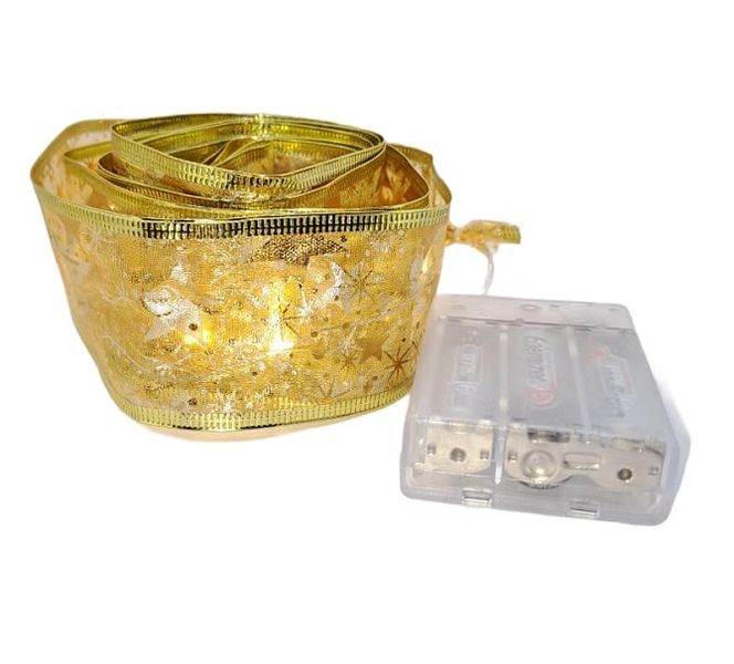 Ribbon With Flashing Warm White LED Lights