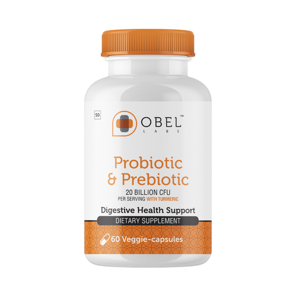 Obel Probiotic &amp; Prebiotic Supplement with Turmeric