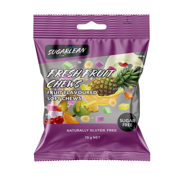 Fresh Fruit Chews - 10 x 70g Packs - Sugarlean