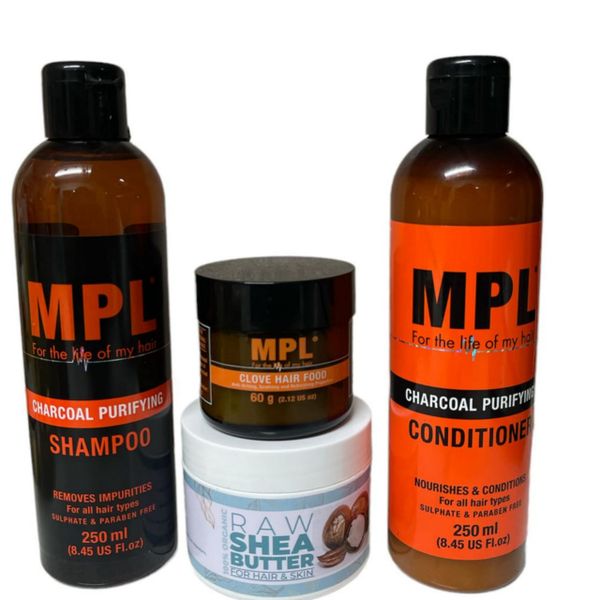 MPL Shampoo, Conditioner &amp; Hairfood with Raw Shea butter