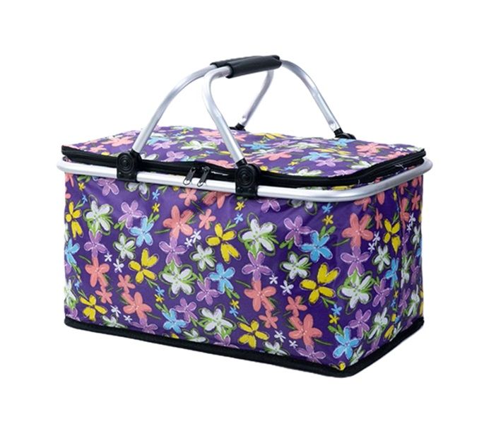 Large Capacity, Folding Picnic Basket, Cooler Bag