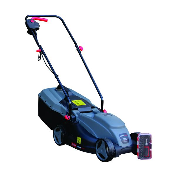 Power Plus - 1000w Lawnmower - 30L Collection Box - Gardening Combo