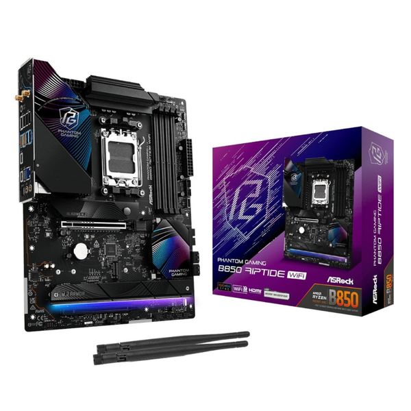 ASRock AMD B850 Riptide WiFi AM5 DDR5 PCIe 5.0 ATX Motherboard
