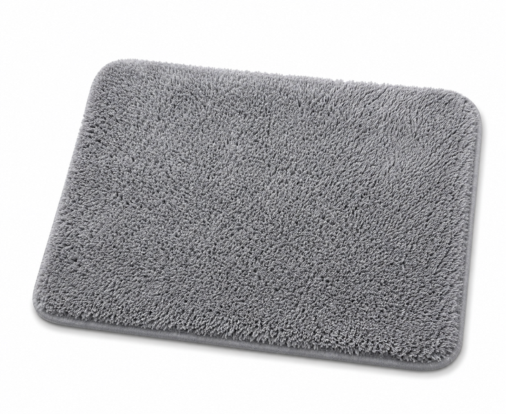 Soft Plush Microfiber Bath Mat Rug 40x50cm Grey Non-Slip Floor Mat