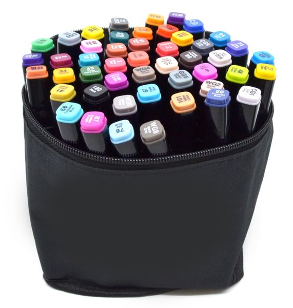 Colorful Artist Pens for Drawing Calligraphy with Travel Pouch
