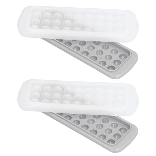 Two Layer Ice Ball Mold With Lid - 2 Pieces - 27 Grid