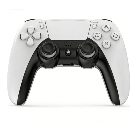 PS4 Compatible Wireless Game Controller - White & Black (1 Piece) Image