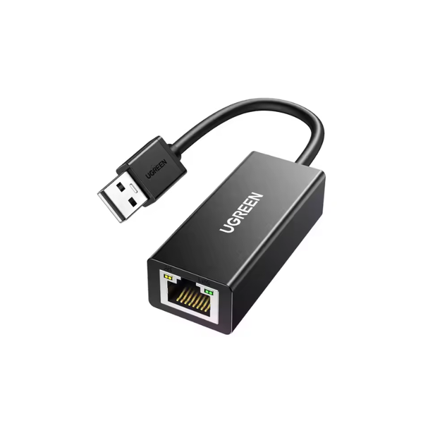UGreen USB 3.0 to Ethernet Adapter 1000Mbps RJ45 Network Dongle - Black