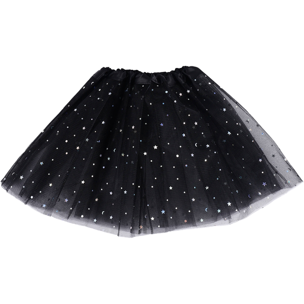 Smart Baby Girl Clothes Stars Sequins Fluffy Tutu Skirt black