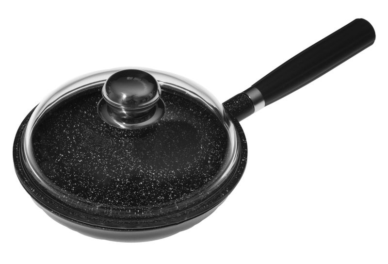 Pentolpress Granit Saucepan With Glass Lid &amp; Detachable Handle - 16cm