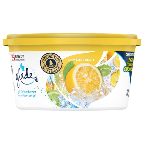 Glade Mini Gel Air Freshener Lemon 70g