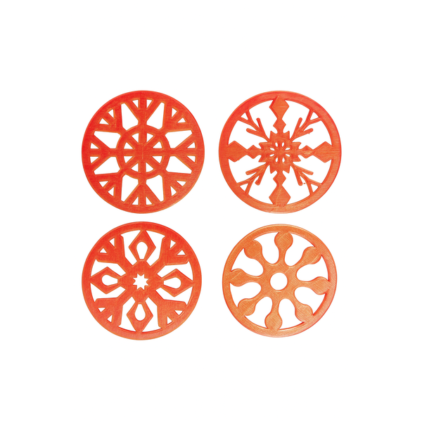 Christmas Coaster Set - 4 Unique Designs and Colours