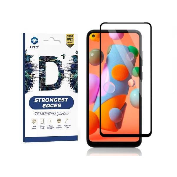 LITO Samsung Galaxy A11 D+ Full Coverage Tempered Glass - Black
