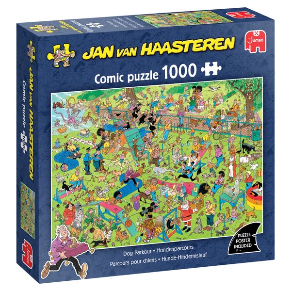 Jumbo Jan van Haasteren - Dog Parkour Puzzle - 1000 Pieces