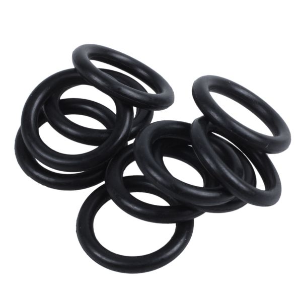 10 pcs Black Rubber Oil Seal O-rings Seals washers 16 x 11 2.5mm