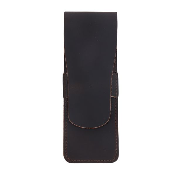 Handmade Leather Pencil Fountain Pen Case Holder for Travel Journal C