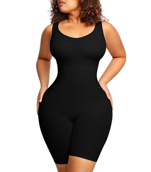 Pear Shapewear Smoothing Mid-Thigh Seamless Shapewear Bodysuit