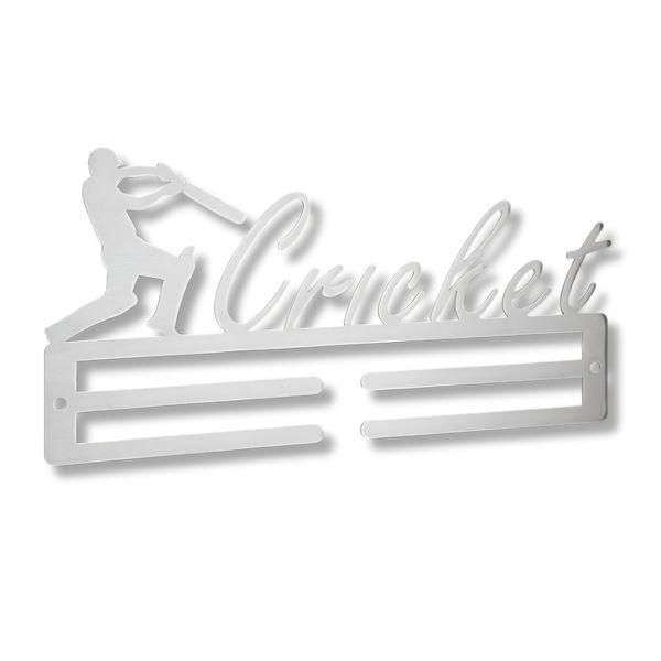 Cricket Medal Hanger - Stainless Steel Wall-Mounted Display Rack