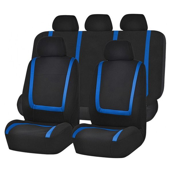 AUSMA Car Seat Cover Full Set Universal Polyester Fabric Composite Sponge