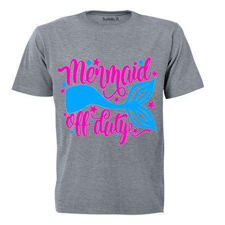 Mermaid off Duty! - Kids T-Shirt - Grey