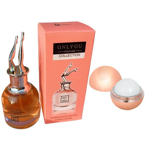 Onlyou No. 852 Perfume 30ml and 12g Metallic Vanilla Flavored Lip Balm