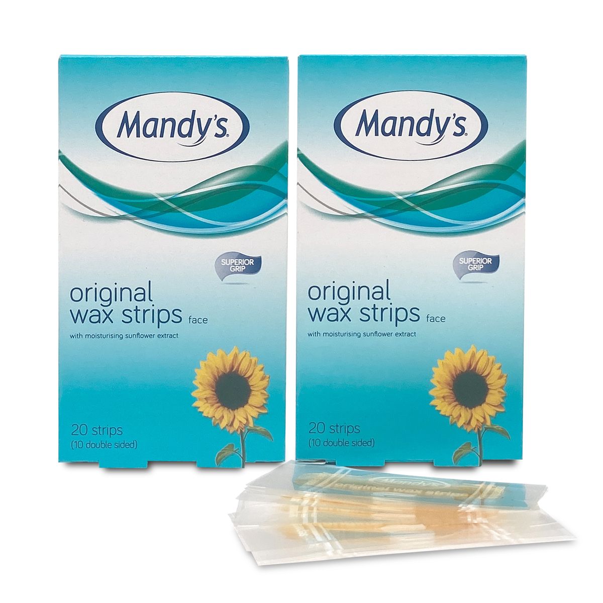 2 x 20'S (10 double sided) Mandy's Face Wax Strips Shop Today. Get it