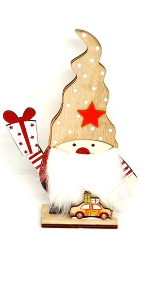 Wooden Christmas Gnome Decoration