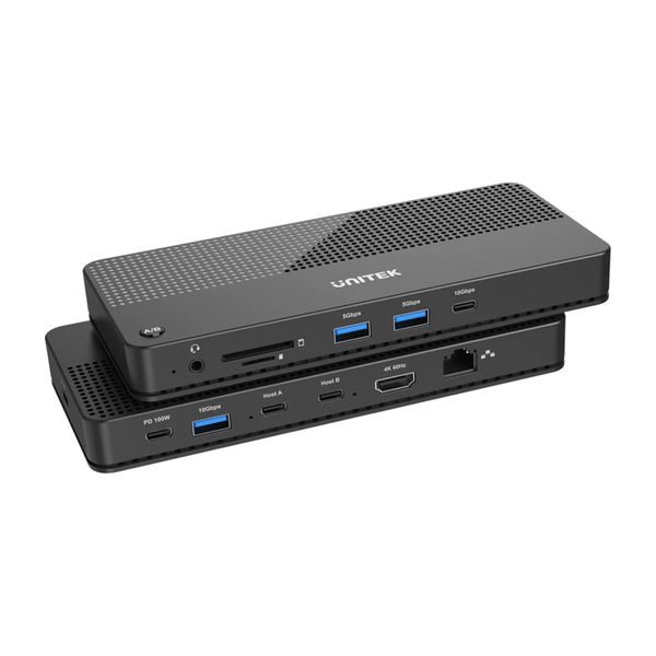 Unitek D1077a | Usb Type-C 4k KVM Port Replicator with 100w Power Delivery
