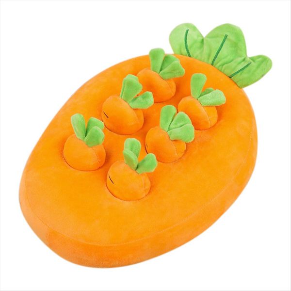 Carrot Plush Toy Cartoon Happy Fruit Park Pillow Carrot Doll 22x22cm