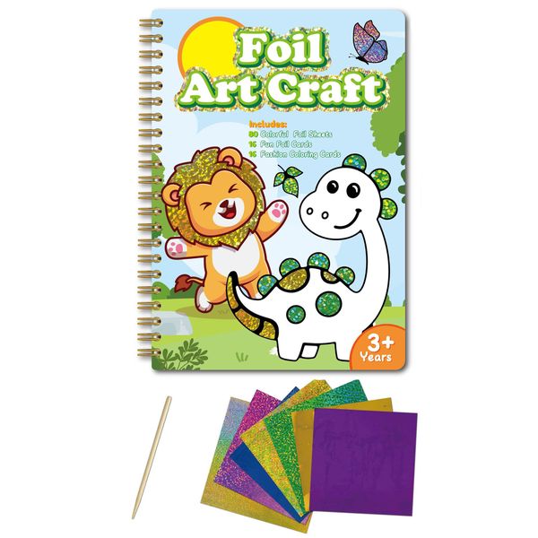 Foil Art Craft Activity for Kids - Gift for Girls Crafts