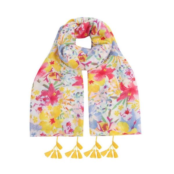 SoGood-Candy - Scarf - Bright Yellow Floral