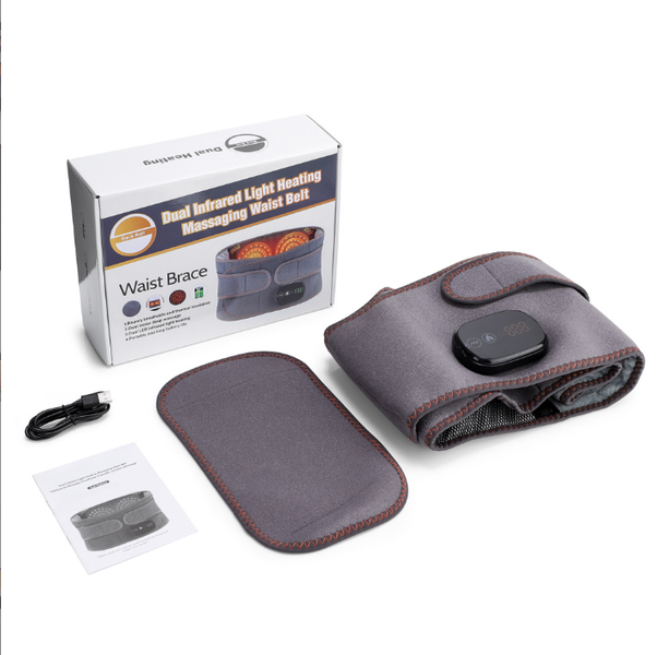 NEXOHOGAR Dual Infrared Light Heating Massaging Waist Belt