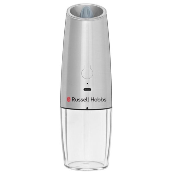 LED Rechargeable Gravity Mill - Convenient Gravity Salt Or Pepper Grinder