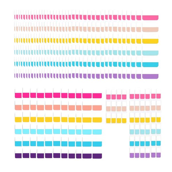 Craft Multi Size &amp; Colour Sticky Note Index Tabs Set of 420