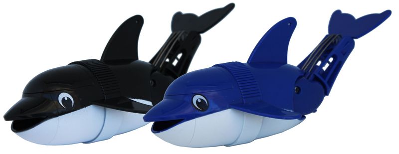 Flipperz Swimming Dolphin Toys - Black &amp; Blue 2 Pack